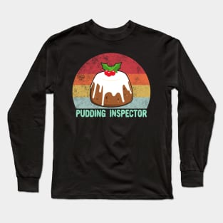 Retro Christmas Figgy Pudding Inspector Long Sleeve T-Shirt